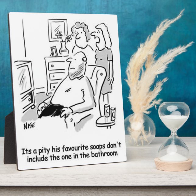 Plaque Photo Savon TV favori. Drôle (Côté)