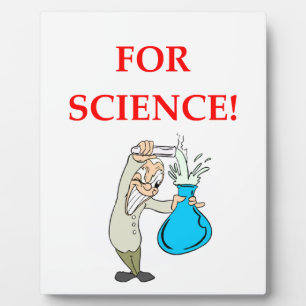 Plaque Photo scientifique fou