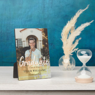 Plaque Photo Script de photo de fin d'études personnalisé avec 