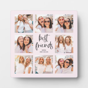 Plaque Photo Script tendance sur Blush   Multi Photo Best Frien