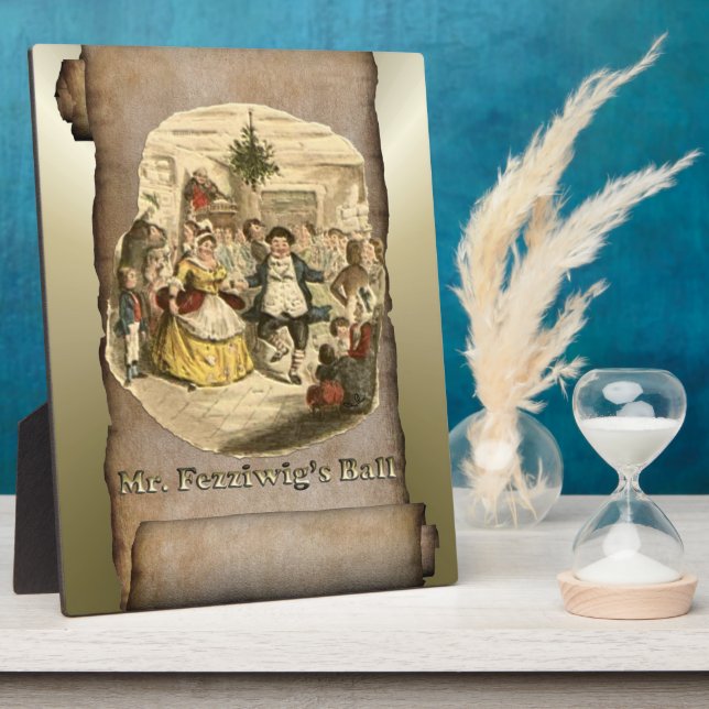 Plaque Photo Scrooge de Noël - Carol de Noël (Côté)