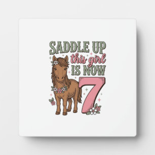 Plaque Photo Sellez Cette Fille A Maintenant 7 Ans T-shirt Anni