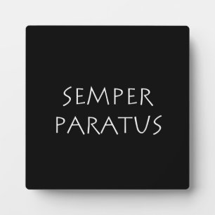 Plaque Photo Semper paratus