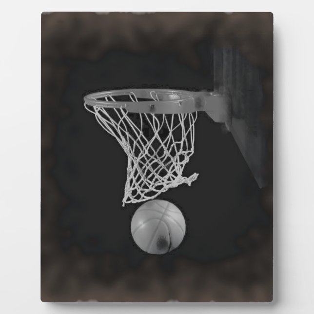 Plaque Photo Sepia Basketball (Devant)