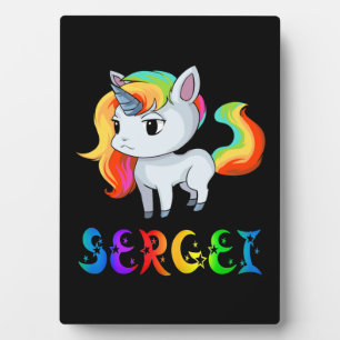 Plaque Photo Sergei Licorne