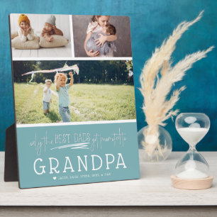 Plaque Photo Seuls les meilleurs papas sont promus grand-père  
