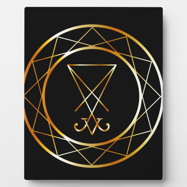 Plaque Photo Sigil de Lucifer (Devant)