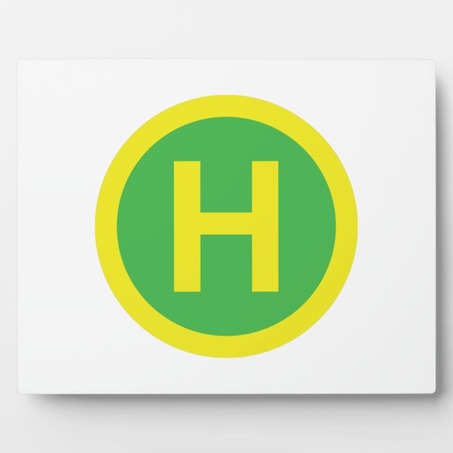 Plaque Photo SIGNE Helipad (Devant)