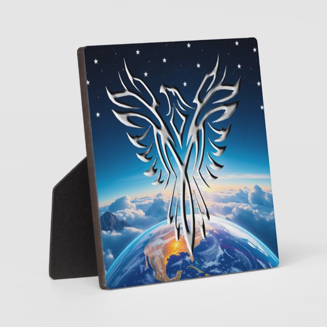 Plaque Photo Silver Eagle Sunrise (Recto)