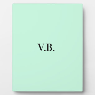 Plaque Photo Simple couleur unie ajouter nom texte monogramme