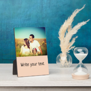 Plaque Photo simple minimal add your text photo christmas
