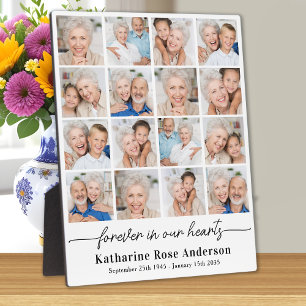 Plaque Photo Simple pour toujours dans nos coeurs Multi Photo M