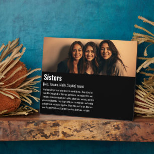 Plaque Photo Sister Memorial Définition Custom Acrylique Keepsa