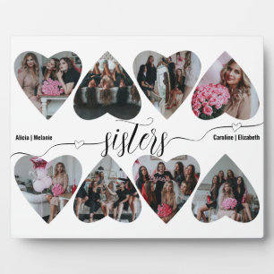 Plaque Photo Sisters Script, Sisters Love Keepsaké Collage Cade