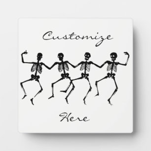 Plaque Photo Skeletons dansants Halloween Thunder_Cove