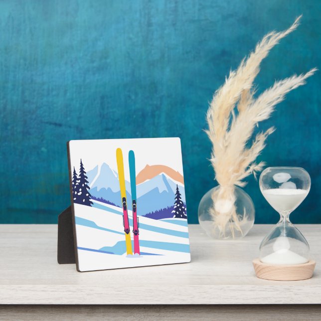 Plaque Photo Ski d'hiver (Insitu)