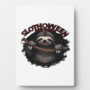 Plaque Photo Slothoween Chill And Thrill - Sloth Classique Effr