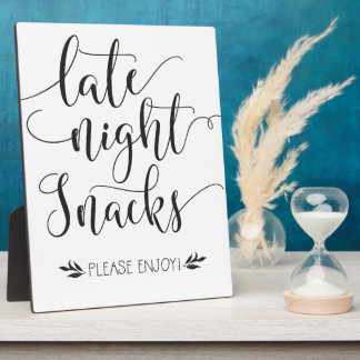 Plaque Photo Snacks de fin de nuit Symbole préféré