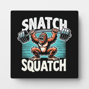 Plaque Photo Snatch Squatch - Drôle Poids