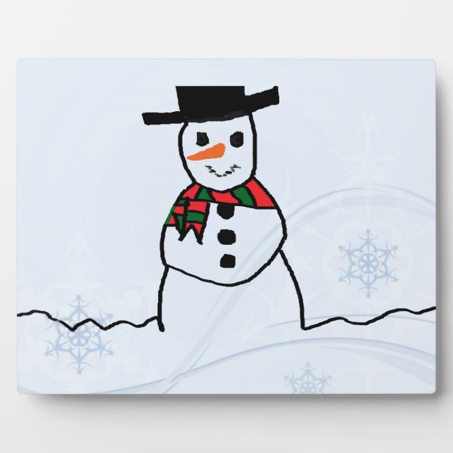 Plaque Photo Snowman (Devant)