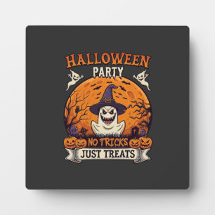 Plaque Photo Soirée Halloween Pas de Farces Rien que des Friand