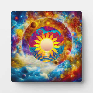 Plaque Photo Soleil Cosmique