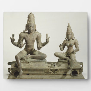 Plaque Photo Somaskanda, Chola, Tamil Nadu (bronze)