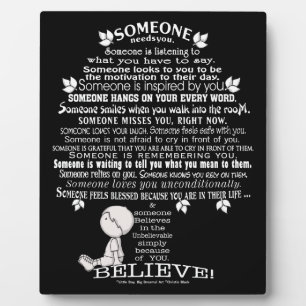 Plaque Photo SOMEONE Tree