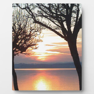 Plaque Photo Sonnenuntergang am Voir