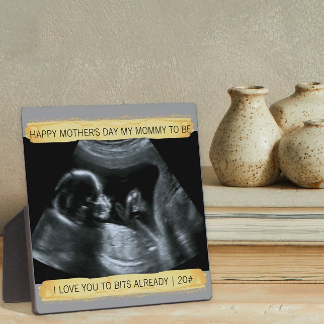 Plaque Photo Sonogramme Photo Mommy to Be Je t'aime Déjà (Créateur téléchargé)