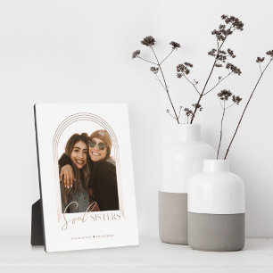 Plaque Photo Soul Sisters Elegant Arch Frame Photo Keepsake