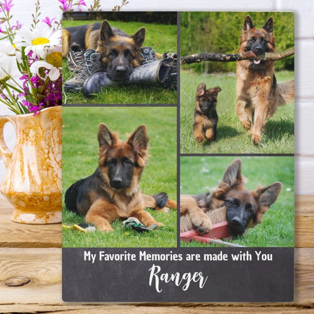 Plaque Photo Souvenirs Préférés - Photo de Chien Souvenir (Créateur téléchargé)