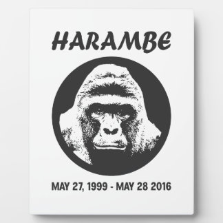 Plaque Photo Souviens-toi de Harambe