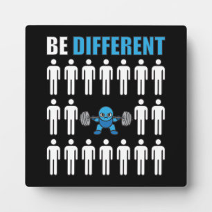 Plaque Photo Soyez différent - Kawaii Anime Bodybuilding Workou