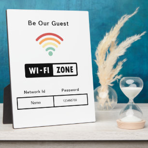 Plaque Photo Soyez notre Mariage invité WIFI Information Mot de