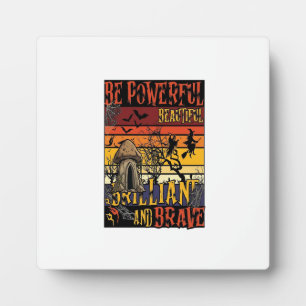 Plaque Photo Soyez un champignon d'Halloween puissant beau bril