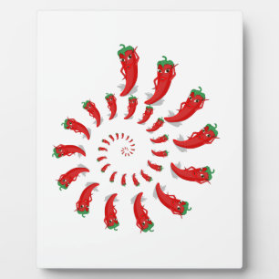 Plaque Photo Spirale de Pepper Diva Rouge