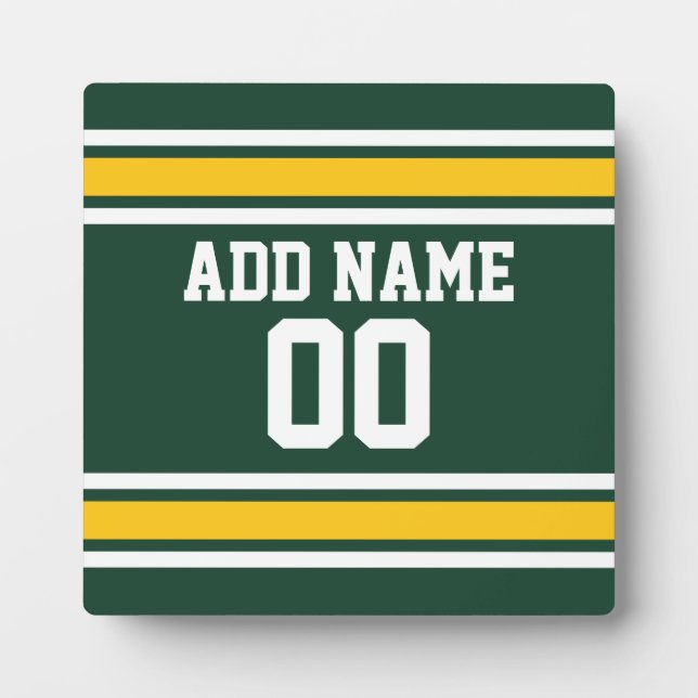 Plaque Photo Sports Team Football Jersey Nom personnalisé (Devant)