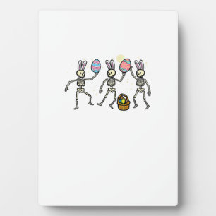 Plaque Photo Squelettes de Pâques œufs dansants os drôles homme