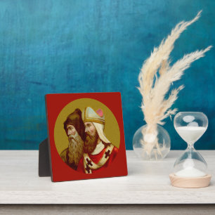Plaque Photo SS. Cyril & Methodius (M 001) Carré de 5,25 po x 5