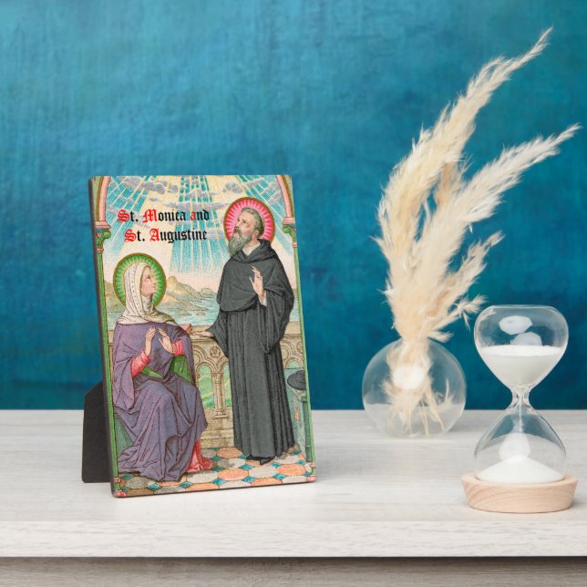 Plaque Photo SS. Monica et Augustine à Ostia (SAU 047) (Côté)