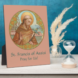 Plaque Photo St. François d'Assise (BK 002) 8"x10"