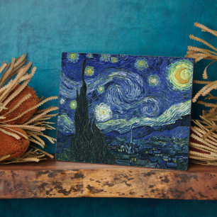 Plaque Photo Starry Night Vincent van Gogh Art Peinture