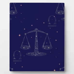 Plaque Photo stars libra
