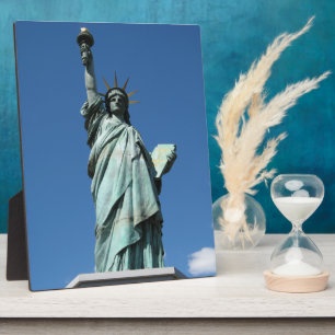 Plaque Photo Statue de la Liberté, Odaiba, Tokyo, Japon