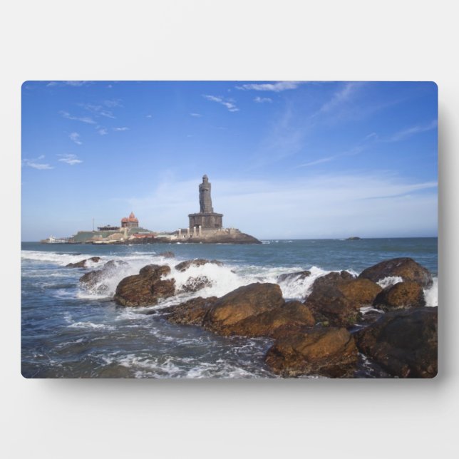 Plaque Photo Statue de Saint Thiruvalluvar | Tamil Nadu, Inde (Devant)