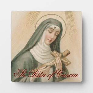 Plaque Photo Ste Rita de Cascia (M 015)