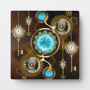 Plaque Photo Steampunk Rusty Background