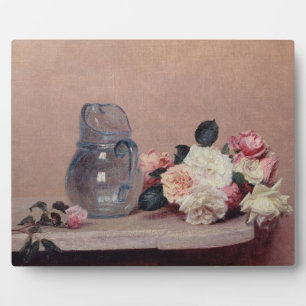 Plaque Photo Still Life with Roses, 1889 (oil on canvas)