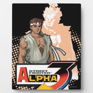 Plaque Photo Street Fighter Alpha 3 Ryu & Akuma